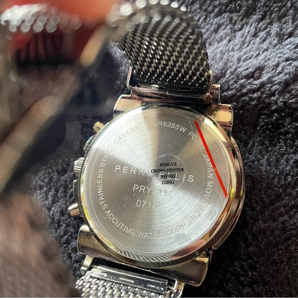 Men’s Perry Ellis Mesh Stainless Steel Watch BRAND NEW - Picture 5 of 8